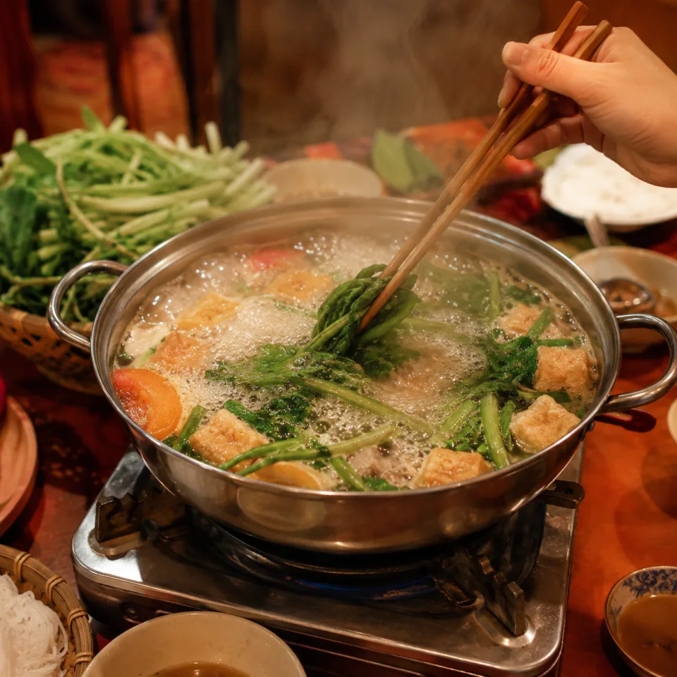 Khu bếp và quầy phục vụ tại Bánh Tráng Yummy