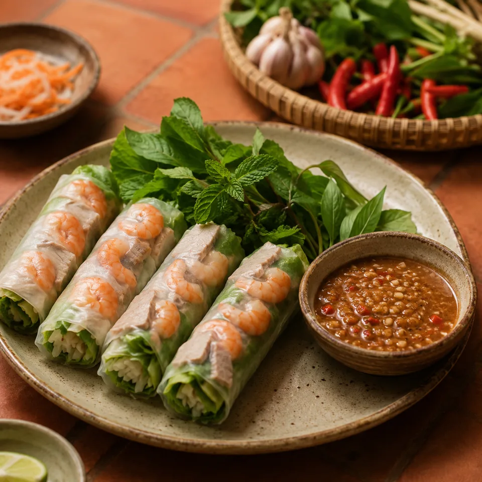 Kệ gia vị và đồ ăn kèm
